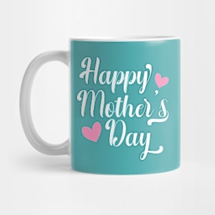 Simple and Elegant Happy Mother's Day Calligraphy Mug